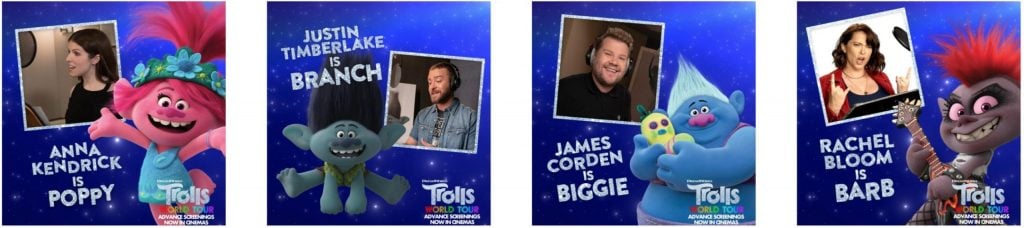 trolls world tour voice actors