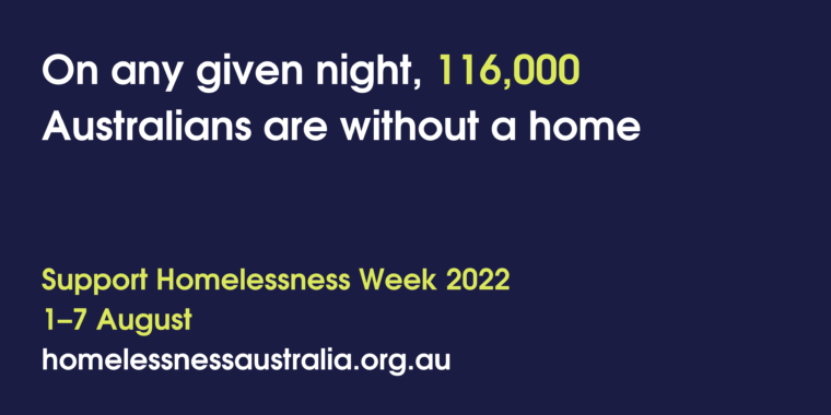 Homelessness Week Statistics