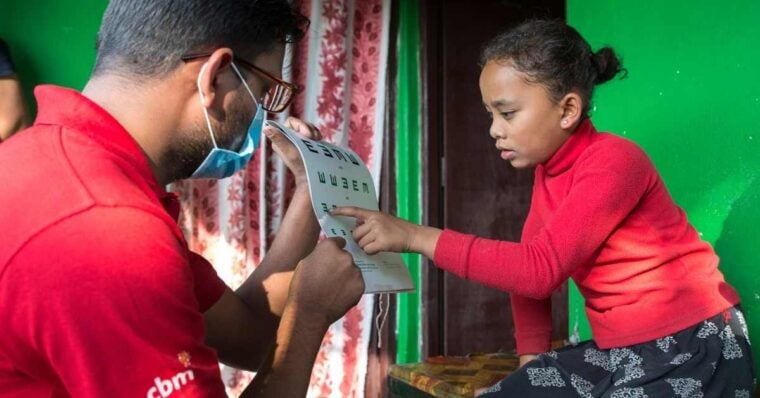 Sabina - CBM Miracles Day Cataract Surgery Recipient