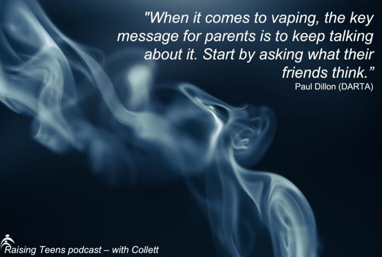 Quote about vaping from Paul Dillon